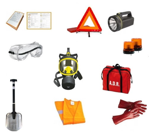 ADR комплект для опасных грузов, которым присвоен знак опасности № 2.3 (по ДОПОГ и ТР ТС 018/2011)