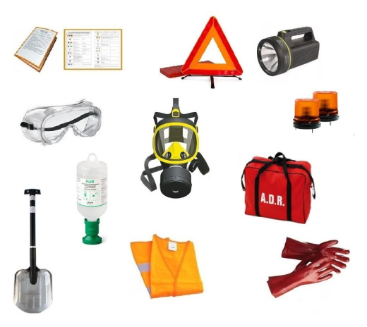 ADR комплект для опасных грузов, которым присвоен знак опасности № 6.1 (по ДОПОГ и ТР ТС 018/2011)